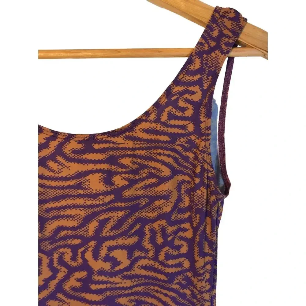 Maisie Wilen Printed Scoop Neck Sleeveless Revenge Body Catsuit Size M
